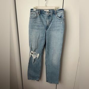 Abercrombie & Fitch the 90s straight ultra high rise straight sz 12r/31